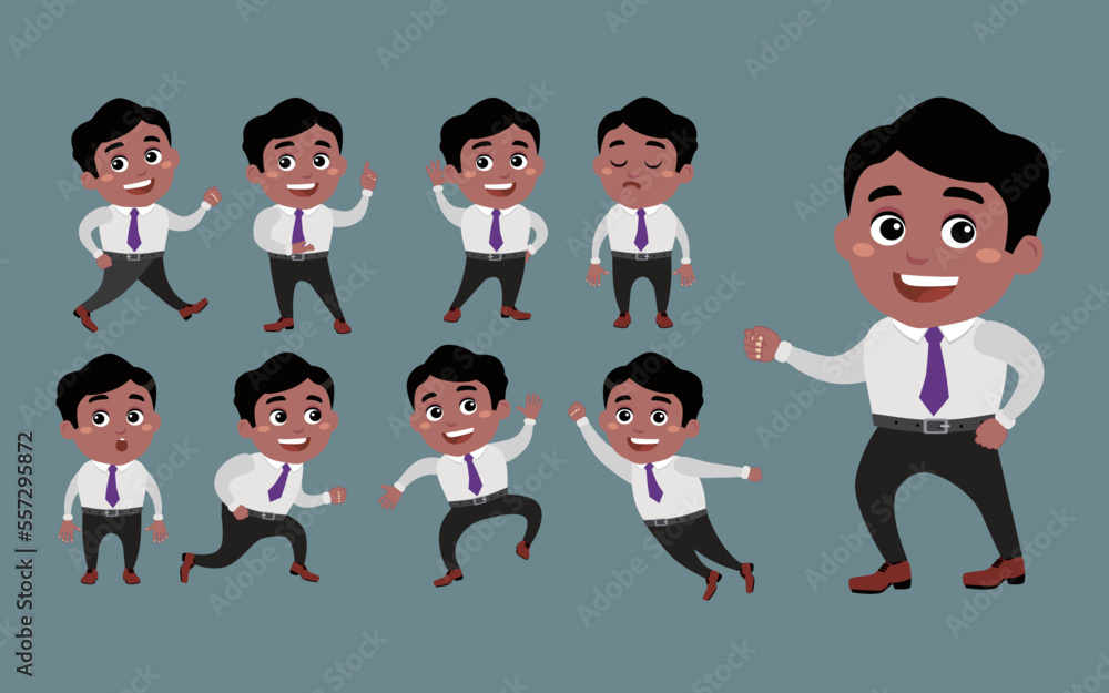 Business people with different poses Business people with different poses
