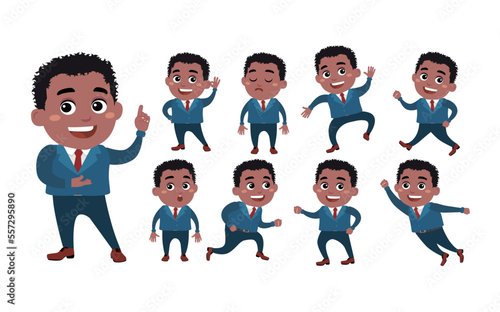 Business people with different poses Business people with different poses