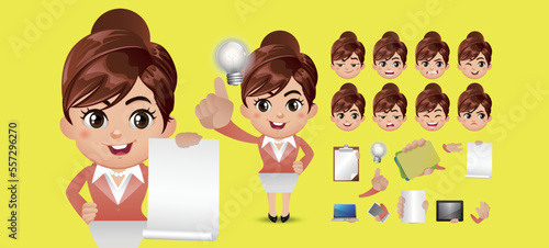 Business people in office style clothes. Build your personal design stock vector