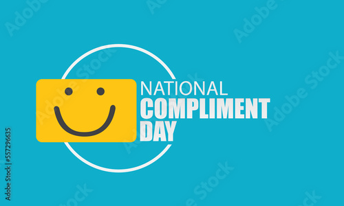 Vector Illustration of National Compliment Day. Simple and Elegant Design
