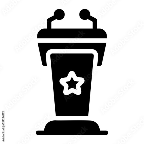 tribune glyph icon
