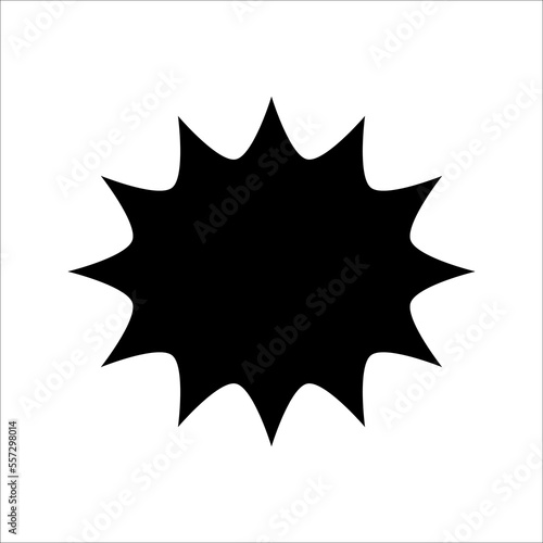 Comic Speech Bubble icon. Vector Illustration for Comics Book on white background