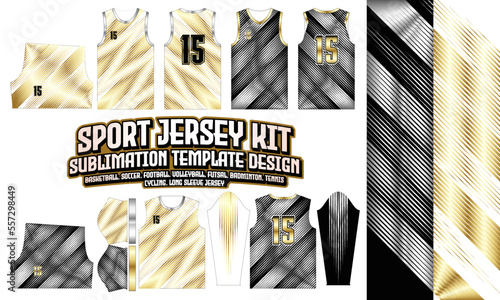 sport Jersey Apparel Sport Wear Sublimation golden pattern Design 310 for Soccer Football E-sport Basketball volleyball Badminton Futsal t-shirt