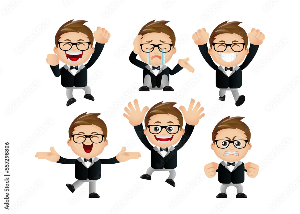 Cute Set - Set of business character Cute Set - Set of business character