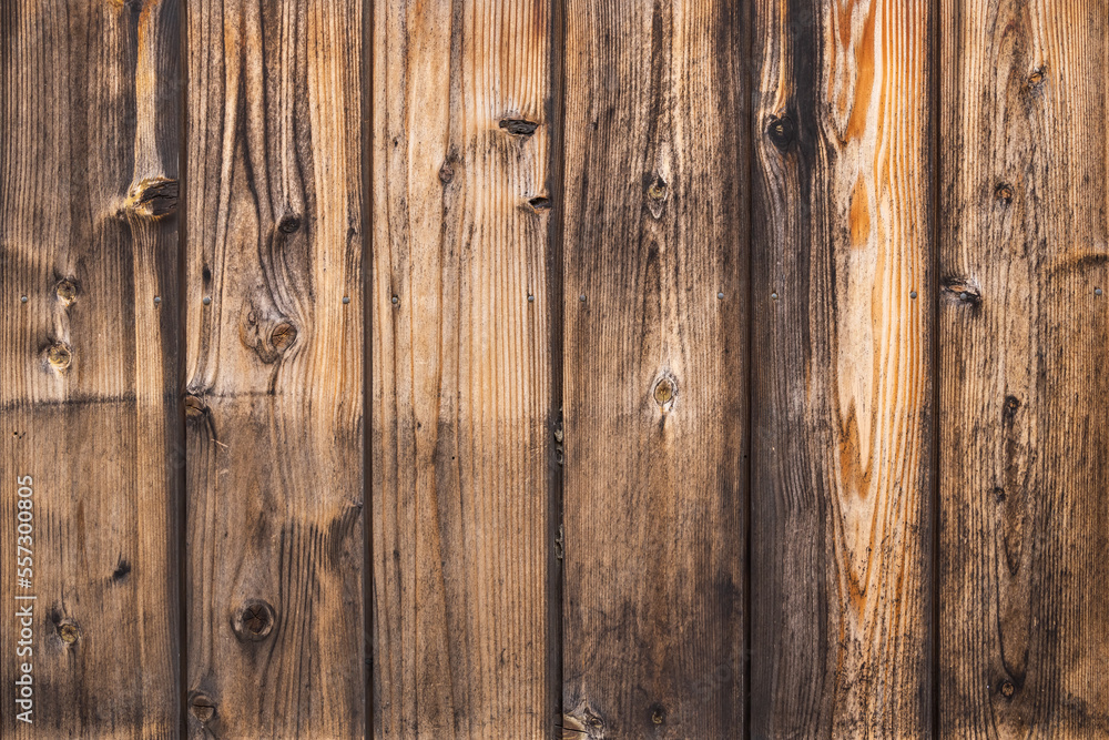 Naklejka premium 板張りの壁 old wood plank pattern