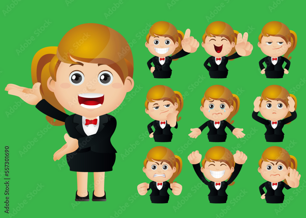 Cute Set - Set of businesswomen Cute Set - Set of businesswomen