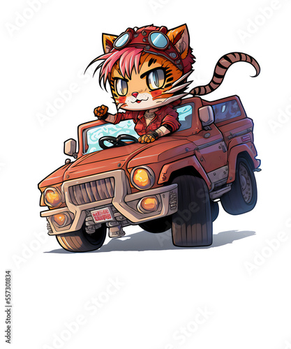 Off Road Kawaii Anime Cats