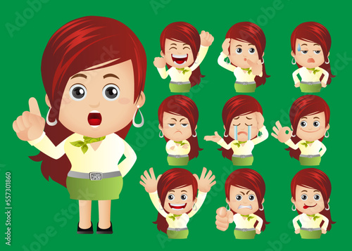 Cute Set - Set of business people 