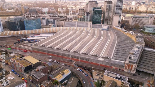 Waterloo Station in London from above - travel photography photo