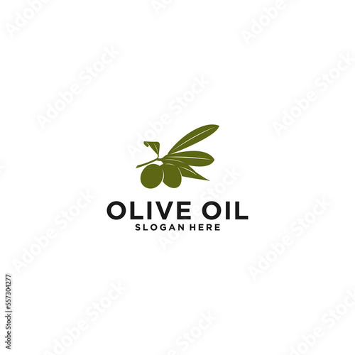 olive logo template in white background