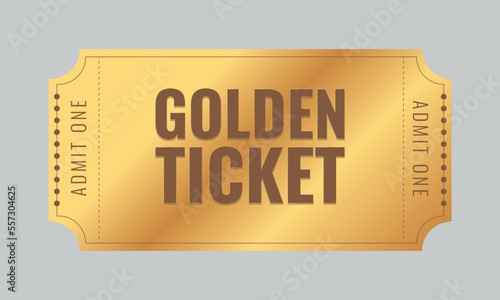 admit one golden ticket