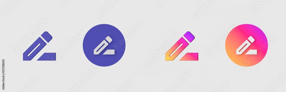 Edit, Note, Pen, Comment isolated on background, sign, icon, symbol, 3d rendering. Edit, Note, Pen, Comment isolated on background, sign, icon, symbol, 3d rendering.