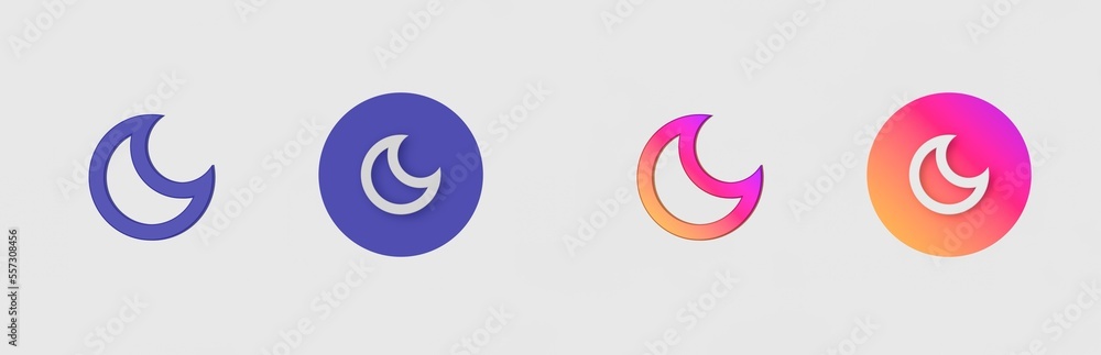 Naklejka premium Nature, Season, Forecast, Weather isolated on background, sign, icon, symbol, 3d rendering.