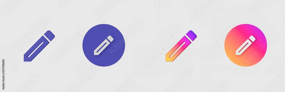 Edit, Note, Pen, Comment isolated on background, sign, icon, symbol, 3d rendering. Edit, Note, Pen, Comment isolated on background, sign, icon, symbol, 3d rendering.