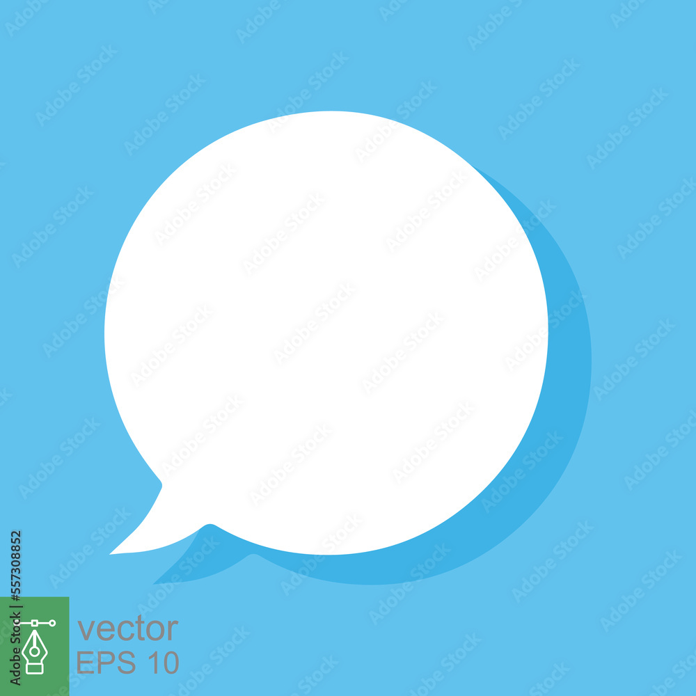 White blank speech bubbles, thinking balloon on blue background. Cloud chat with shadow icon isolated, flat message symbol, communication concept. Vector Illustration. EPS 10. White blank speech bubbles, thinking balloon on blue background. Cloud chat with shadow icon isolated, flat message symbol, communication concept. Vector Illustration. EPS 10.