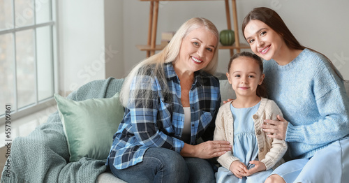 Young woman with her little...