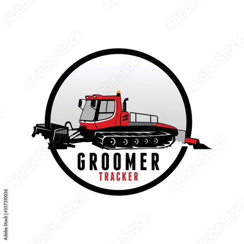 groomer tracker illustration of a groomer tracker snow tracker