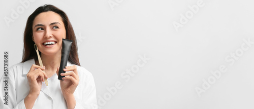 Beautiful young woman with ...