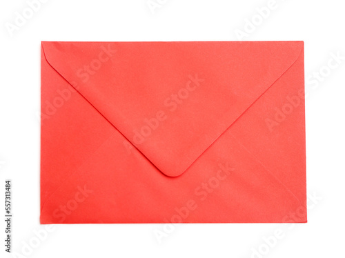 Red envelope on white background