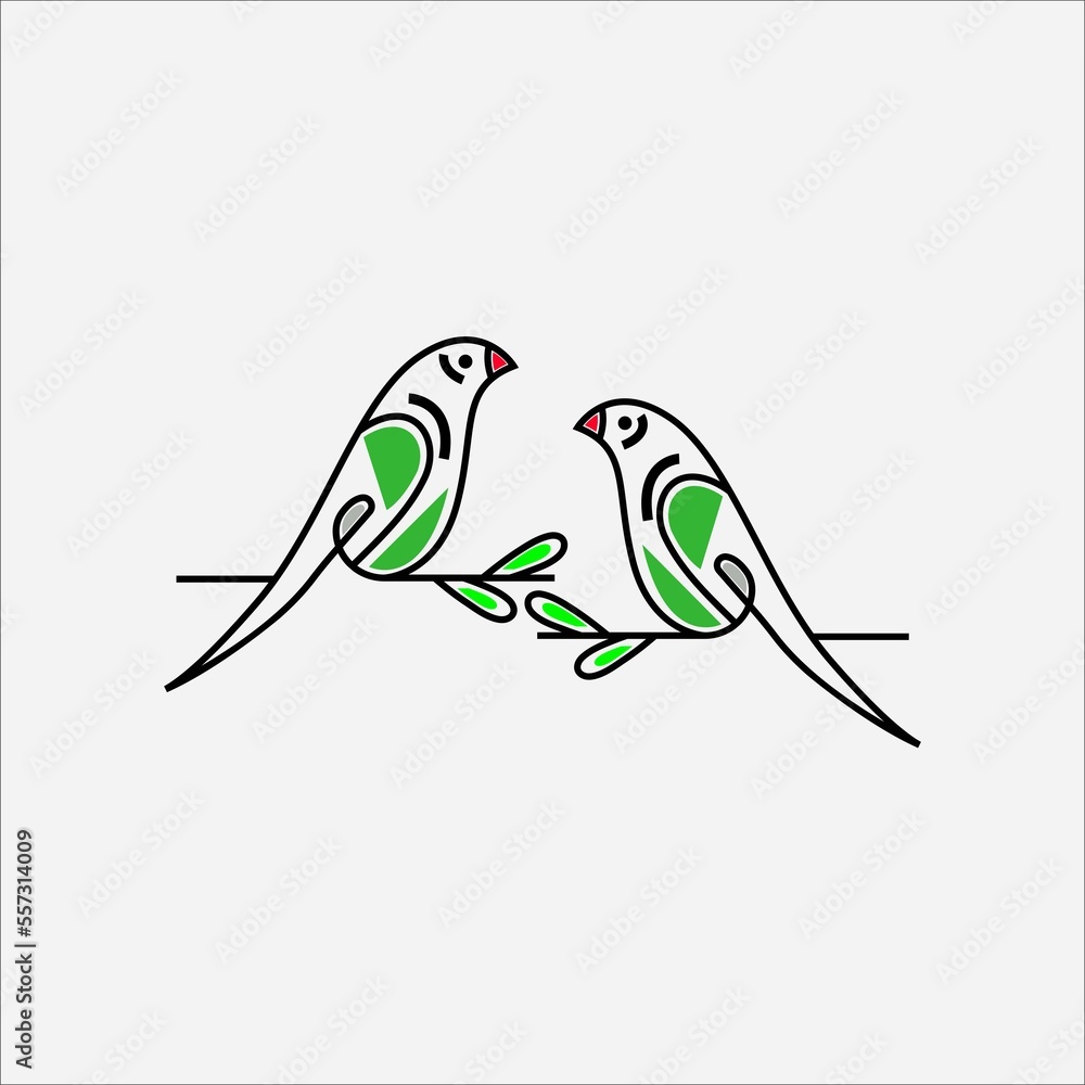 Bird modern abstract 3d Line logo design templet Bird modern abstract 3d Line logo design templet