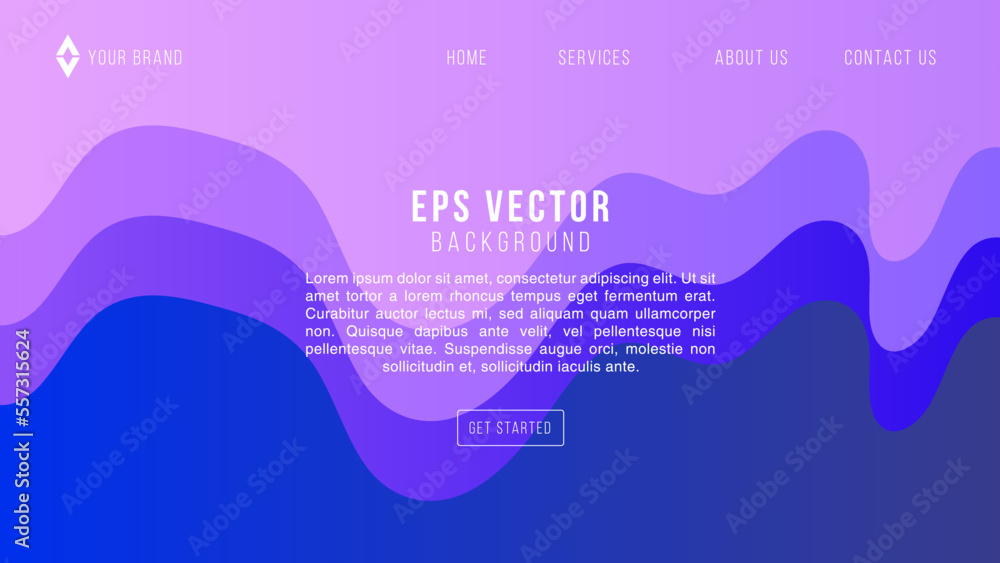 Abstract background in dark blue and light blue gradient. It is suitable for landing pages, websites, banners, posters, events, etc. Vector illustration