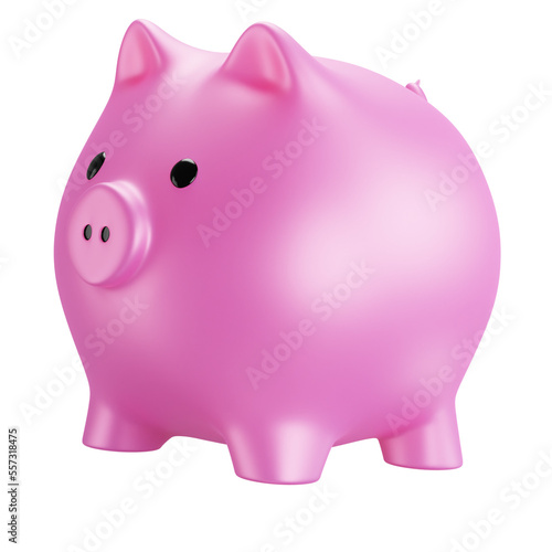 piggy bank isolated on white