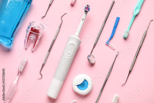 Dental tools with toothbrus...