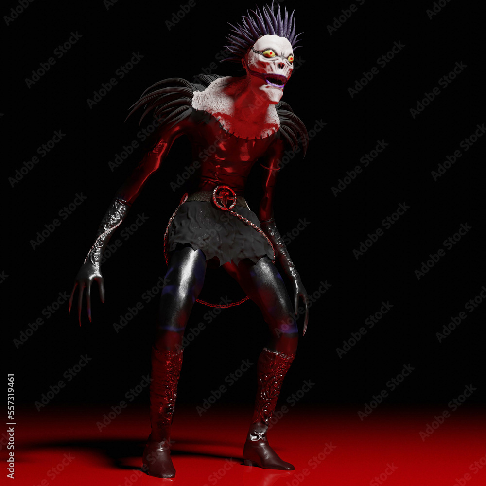 3d computer-rendered illustration of a monster goul
3d computer-rendered illustration of a monster goul