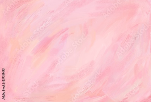 Pink Brushed Painting Texture Background Valentine's Day Art
