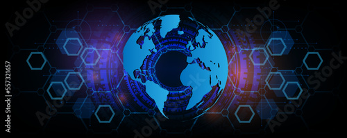 abstract background image concept world of technology and network circuit board