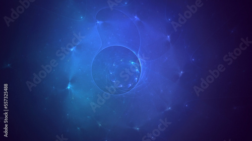 3D rendering abstract circle light background