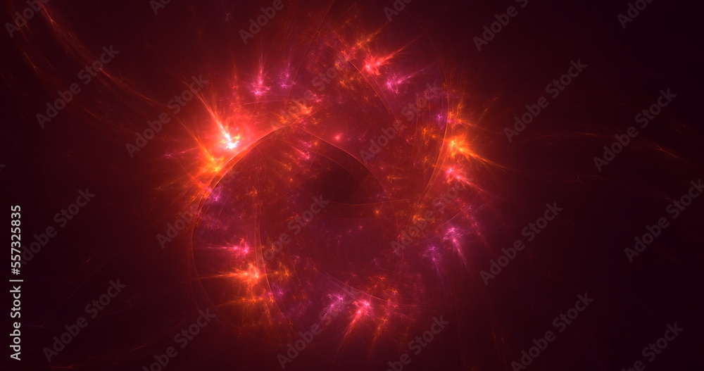 Fototapeta premium 3D rendering abstract colorful fractal light background