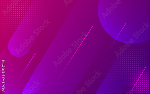 Abstract flat geometric with blue purple background