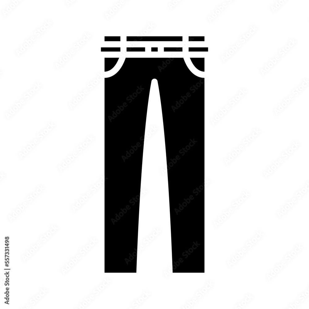 Illustration of Trousers design Icon Illustration of Trousers design Icon