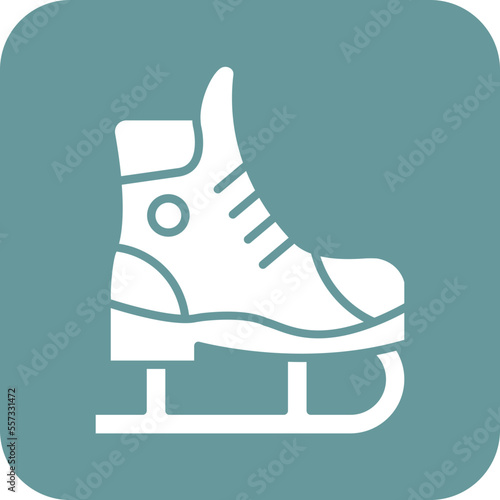 Ice Skate Icon Style