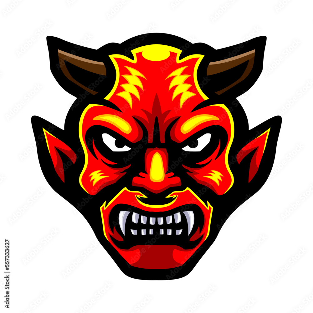 Devil head logo mascot design Devil head logo mascot design
