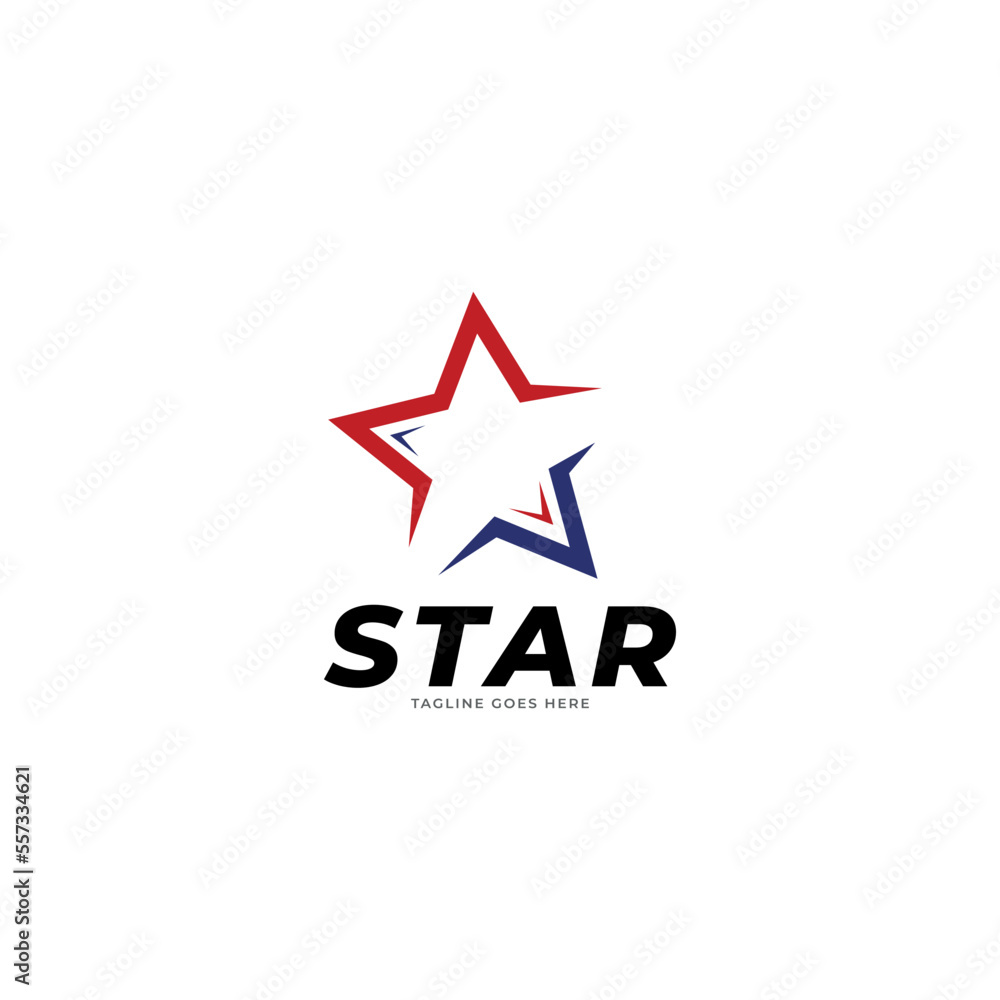 Obraz premium Gold Star Logo and Symbol Vector