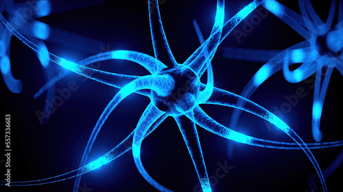 Slika na platnu 3d rendering of medically accurate illustration of a nerve cell