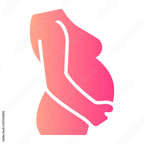 pregnant gradient icon