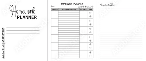 Homework planner