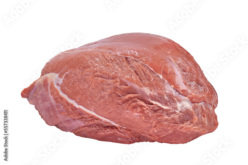 Raw beef meat isolated on white background. With clipping path.
