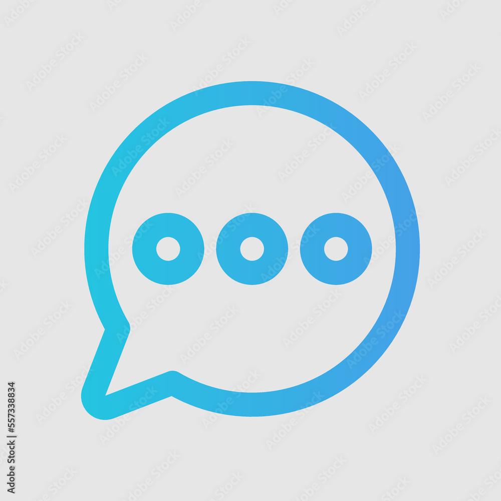 Chat icon in gradient style about user interface, use for website mobile app presentation Chat icon in gradient style about user interface, use for website mobile app presentation