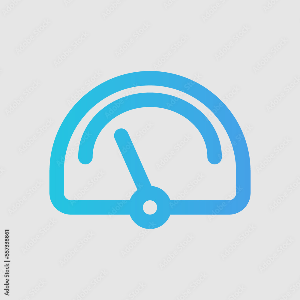 Speedometer icon in gradient style about user interface, use for website mobile app presentation Speedometer icon in gradient style about user interface, use for website mobile app presentation