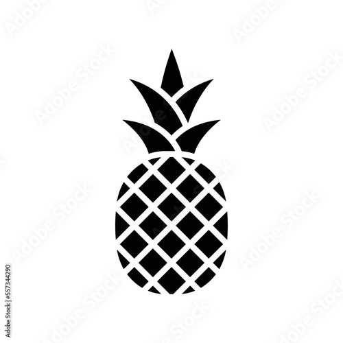 pineapple icon vector design template in white background