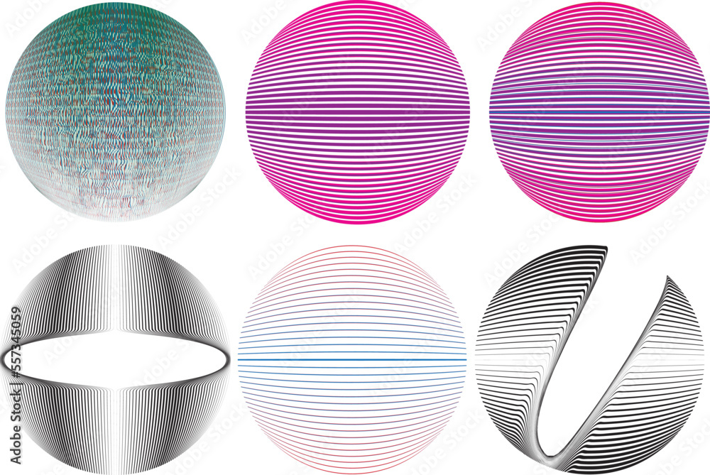 Set of spheres . Lines constructed transparent sphere .Vector .Technology sphere Logo . Design element for posters, social media, templates, flyers, brochures . Abstract trendy transparent circles Set of spheres . Lines constructed transparent sphere .Vector .Technology sphere Logo . Design element for posters, social media, templates, flyers, brochures . Abstract trendy transparent circles