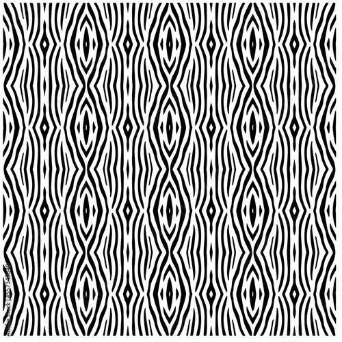 Vector pattern in geometric ornamental style. Black and white color.Seamless pattern.