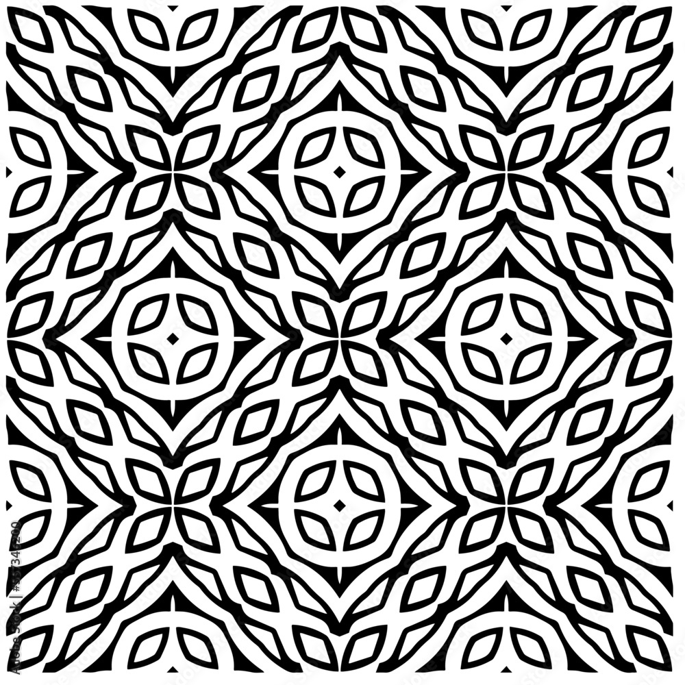 Vector pattern in geometric ornamental style. Black and white color.Seamless pattern. Vector pattern in geometric ornamental style. Black and white color.Seamless pattern.