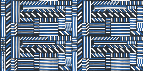 Strokes of paint lined up in rows. Seamless pattern for print and decor. Suitable for textile and packaging, seamless print.