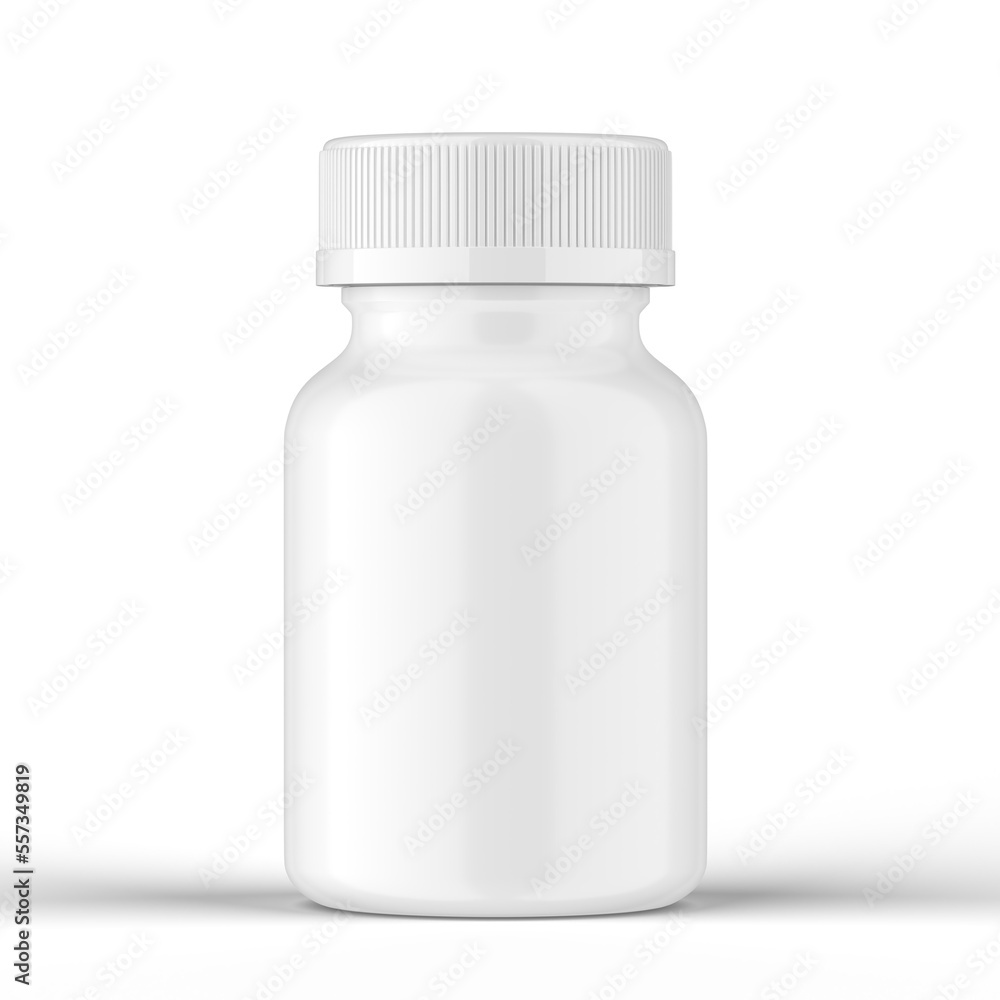 Glossy Pills Bottle 3d Rendering Glossy Pills Bottle 3d Rendering