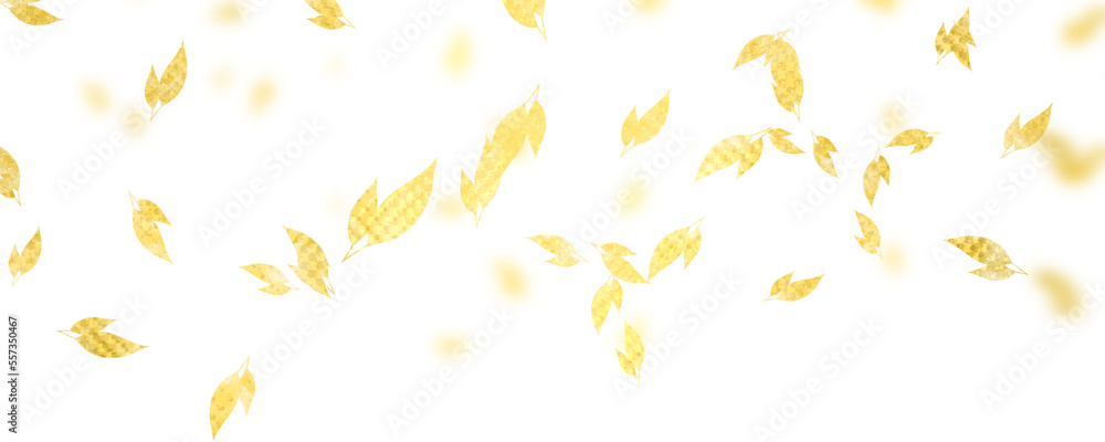 floating gold leaf element